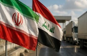 ۴۱ درصد صادرات زمینی ایران به عراق از کرمانشاه انجام می‌شود